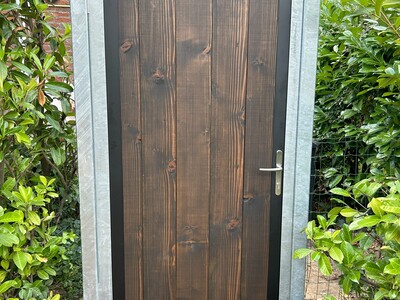 Tuinpoort met hout vulling