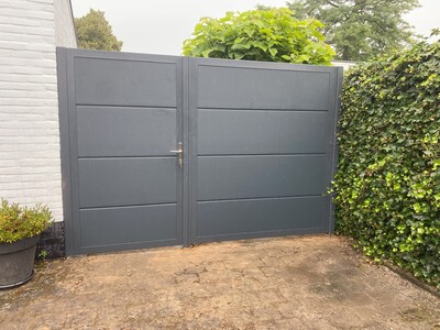 Tuinpoort met vast deel
