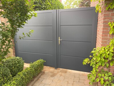 Tuinpoor met demontabele middenpaal