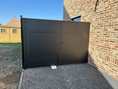Tuinpoort in zwart Ral 9005